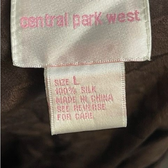 Central Park west brown chiffon embellished skirt - Picture 3 of 3